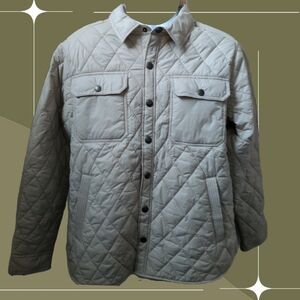 ✨ Men's Cuts Boulevard Quilted Jacket In Khaki Size M